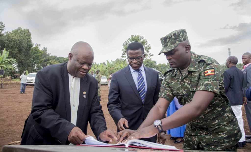 Ground breaking for Rotary Centre of Excellence Project — photograph by Watsemba Miriam