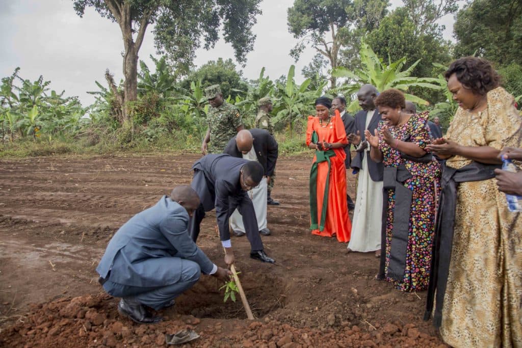 Ground breaking for Rotary Centre of Excellence Project — photograph by Watsemba Miriam
