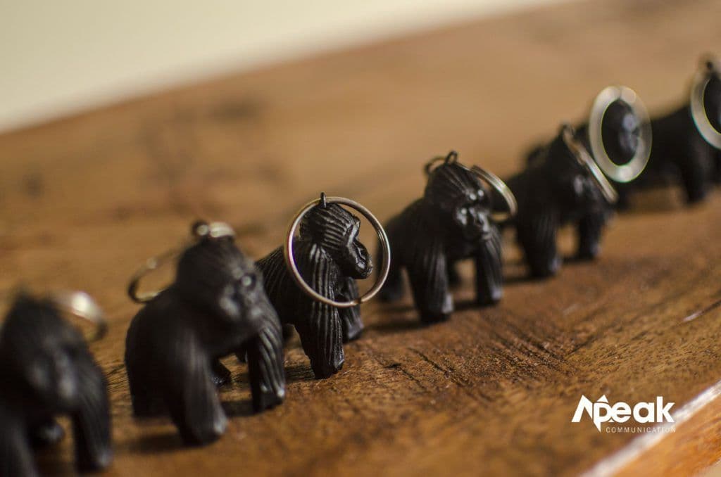 Mountai Gorilla key holders crafted by the natives in Buhoma. Photo by Watsemba Miriam