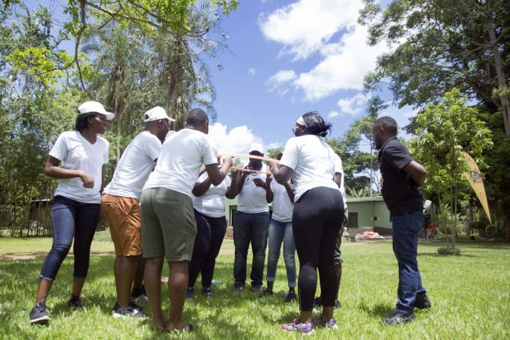Team building with Vivo Energy Uganda — photograph by Watsemba Miriam