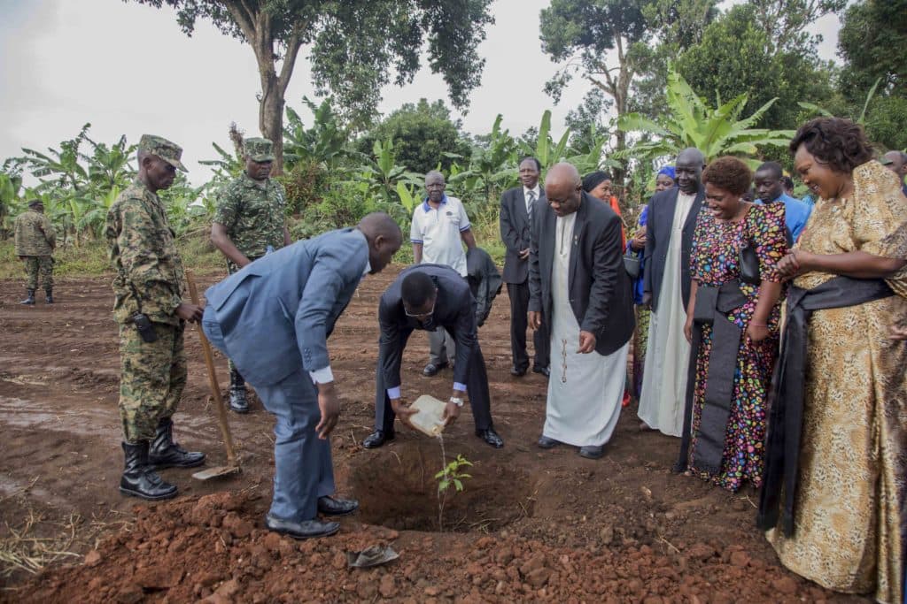 Ground breaking for Rotary Centre of Excellence Project — photograph by Watsemba Miriam