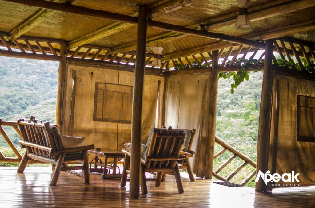 Some of the furniture in Haven lodge Buhoma.