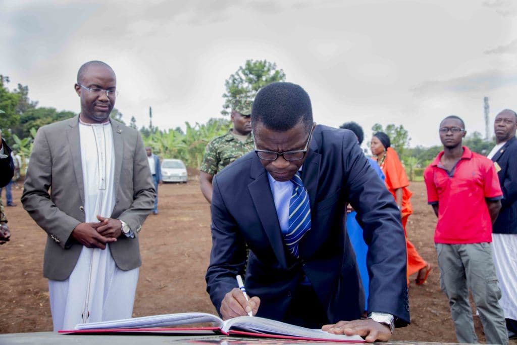 Ground breaking for Rotary Centre of Excellence Project — photograph by Watsemba Miriam